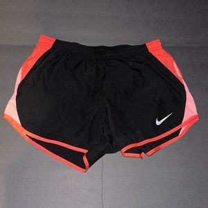 Nike Women’s small running shorts black and peach